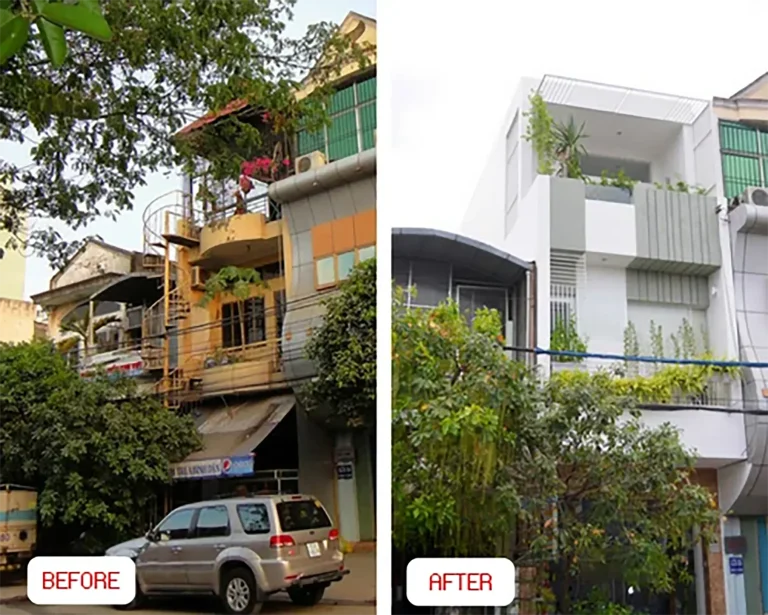รีโนเวทก่อสร้างบ้านจากตึกแถวเก่า