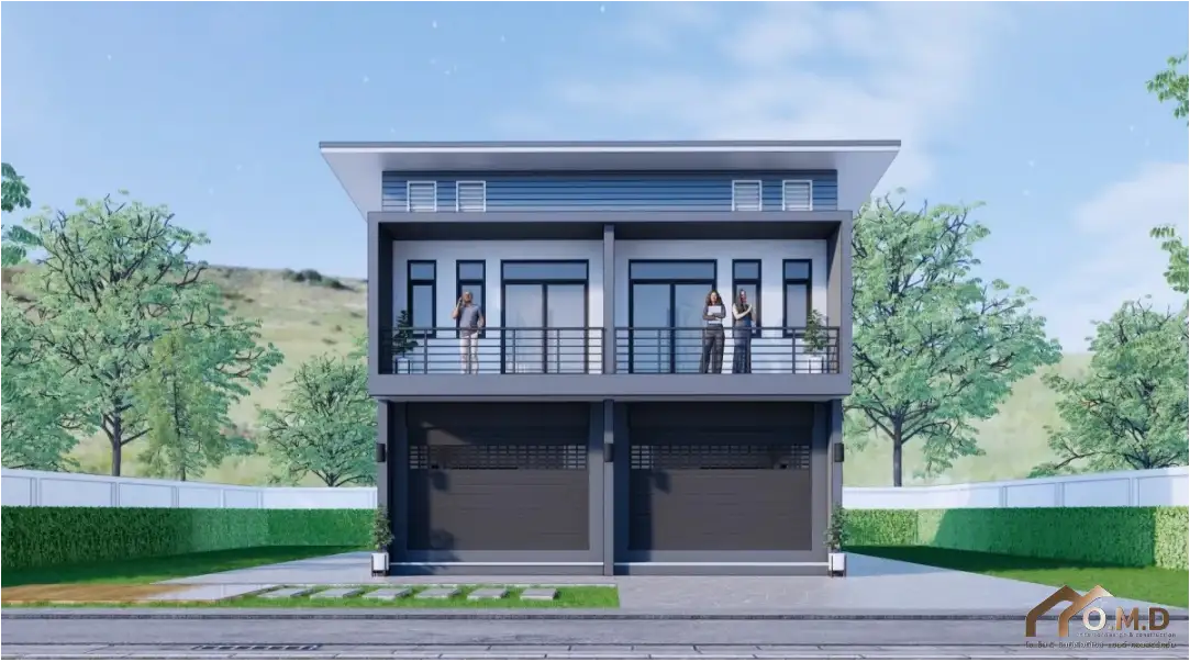 แบบอาคารพาณิชย์ 2 ชั้น 2 คูหา - รับรีโนเวทบ้าน รับต่อเติมบ้าน รับออกแบบ ...