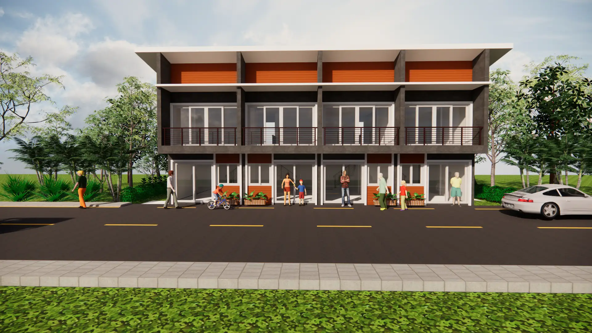 แบบอาคารพาณิชย์ 2 ชั้น 2 คูหา - รับออกแบบภายใน - รีโนเวทบ้าน ตกแต่ง ...